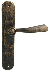 Dveřní kování MP LI - ROSE - SO 996 (OBA - Antik bronz), klika-klika, WC klíč, MP OBA (antik bronz), 90 mm