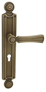 Dveřní kování MP LI - DAISY (PM - patina matná), klika-klika, Otvor pro obyčejný klíč BB, MP PM (patina matná), 90 mm