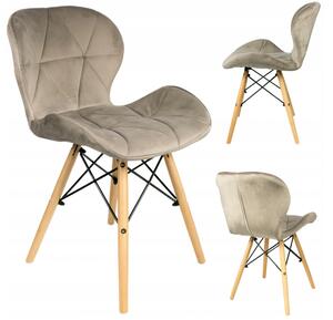 Jídelní židle SKY béžová - skandinávský styl