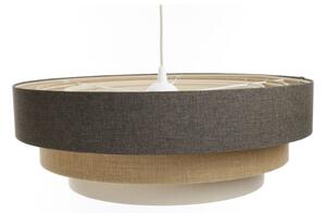 Lustr na lanku BOHO TRINITI 1xE27/60W/230V šedá/béžová/krémová