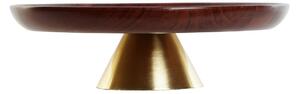 Tác Home ESPRIT Kaštanová Zlatá Hliník Akátové 30 x 30 x 8,5 cm
