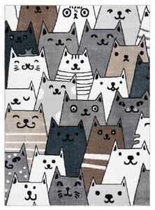Dywany Łuszczów Dětský kusový koberec Fun Gatti Cats multi ROZMĚR: 80x150