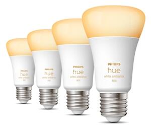 SADA 4xLED Stmívatelná žárovka Philips Hue WHITE AMBIANCE E27/6W/230V 2200-6500K