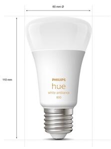 SADA 4xLED Stmívatelná žárovka Philips Hue WHITE AMBIANCE E27/6W/230V 2200-6500K