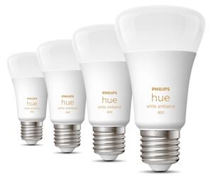 SADA 4xLED Stmívatelná žárovka Philips Hue WHITE AMBIANCE E27/6W/230V 2200-6500K