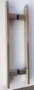 Madlo EUROLATON pro skleněné a dřevěné dveře - 99 (nerez), 510 mm (rozteč 350 mm)