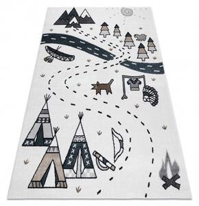 Dětský kusový koberec Fun Indian cream - 140x190 cm