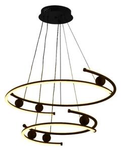 LED Stmívatelný lustr na lanku LED/80W/230V 3000-6500K + dálkové ovládání