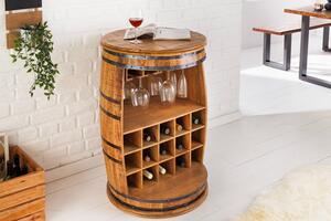 Regál na víno Winebar 90 cm mango