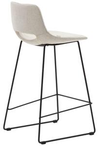 Béžová látková barová židle Kave Home Zahara 65 cm