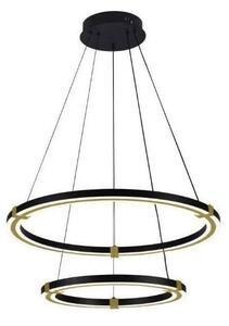 LED Stmívatelný lustr na lanku LED/130W/230V 3000-6500K + dálkové ovládání