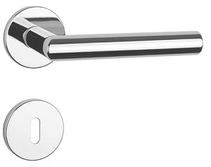 Dveřní kování MP Arabis - R 7S (OC - Chrom lesklý), klika-klika, Otvor pro obyčejný klíč BB, MP OC (chrom lesklý)