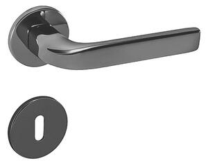 Dveřní kování MP Ideal R 4162 5S (BNL), klika-klika, WC klíč, MP BNL (černý nikl)