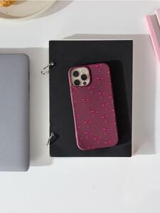 Sinsay - Obal na iPhone 13/14 s motivem mašle - kaštanová
