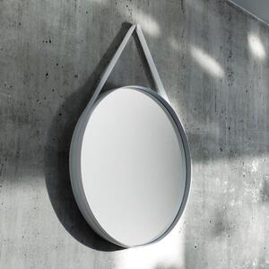 HAY Nástěnné zrcadlo Strap Mirror Ø70, Anthracite
