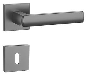 Dveřní kování MP Hosta- HR 7S (BS - Černá matná), klika-klika, Otvor pro obyčejný klíč BB, MP BS (černá mat)