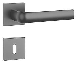Dveřní kování MP Mela - HR 7S (BS - Černá matná), klika-klika, Bez spodní rozety, MP BS (černá mat)