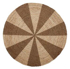 Jutový koberec Circle Nature Brown 120 cm Oyoy