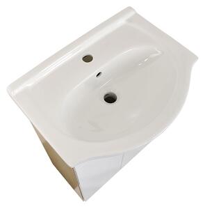 Koupelnová skříňka s keramickým umyvadlem Trend BR 55 dekor bříza