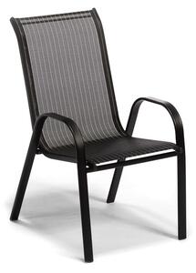 IWHome Zahradní židle VALENCIA černá, stohovatelná IWH-1010006