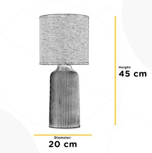 ONLI - Stolní lampa SHELLY 1xE27/22W/230V hnědá 45 cm
