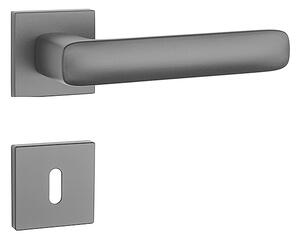 Dveřní kování MP Stella - HR 7S (BS - Černá matná), klika-klika, Bez spodní rozety, MP BS (černá mat)
