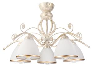 Brilagi - LED Přisazený lustr ANTICO 5xE27/60W/230V 3000K bílá patina