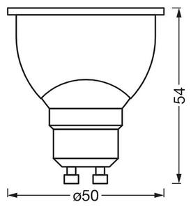 LED Stmívatelná antibakteriální žárovka PAR16 GU10/4,9W/230V Wi-Fi - Ledvance
