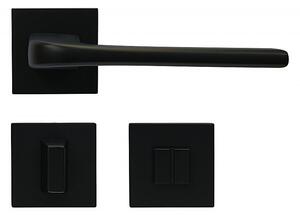 Dveřní kování RICHTER Cortina (černá mat), klika-klika, Otvor na cylindrickou vložku PZ, RICHTER Černá matná