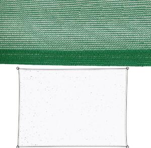 BigBuy Home Stínící plachty Markýza Zelená Polyetylen 90 x 180 x 0,5 cm