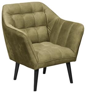 KOKTEJLOVÉ KŘESLO, textil, kompozitní dřevo, olivově zelená MID.YOU - Křesla klasická, Online Only