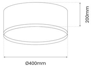 LED Stropní svítidlo RONDO LED/18W/230V černá