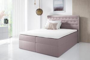 Kontinentální postel 180x200 MARGITA - růžová + topper ZDARMA