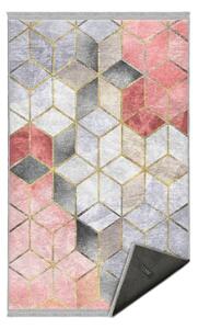Šedo-růžový pratelný koberec 160x230 cm – Mila Home