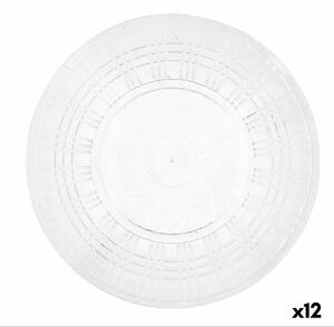 Plochá Mísa Quid Viba Transparentní Plastické Ø 26 cm 26 cm (12 kusů) (Pack 12x)