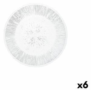 Plochá Mísa Quid Lonja Transparentní Sklo Ø 21 cm (6 kusů) (Pack 6x)