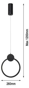 Immax NEO 07233L- LED Stmívatelný lustr na lanku LITE OVALE LED/18W/230V Tuya+DO