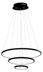 LED Lustr na lanku LED/42W/230V 3000K černá