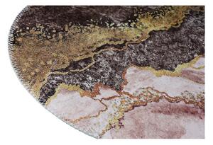 Pratelný koberec v hnědo-zlaté barvě 80x120 cm – Vitaus