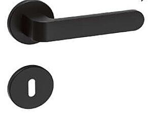 Dveřní kování Lienbacher Rienza (černá), klika-klika, Otvor pro obyčejný klíč BB, Lienbacher černá