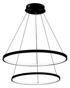 LED Lustr na lanku LED/37W/230V 3000K černá