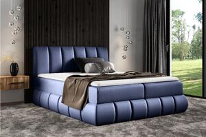 Designová čalouněná postel 160x200 VENY - modrá + topper ZDARMA