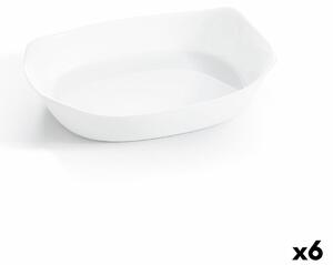 3804 Servírovací podnos Luminarc Smart Cuisine Obdélníkový Bílý Sklo 30 x 22 cm (6 kusů)