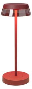 Redo 90311- LED Stmívatelná stolní lampa ILUNA LED/2,5W/5V 3000 mAh IP65 červená