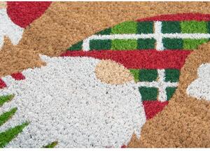 Rohožka s vánočním motivem z kokosového vlákna 45x75 cm – Hanse Home