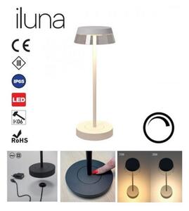 Redo 90306 - LED Stmívatelná stolní lampa ILUNA LED/2,5W/5V 3000 mAh IP65 bílá
