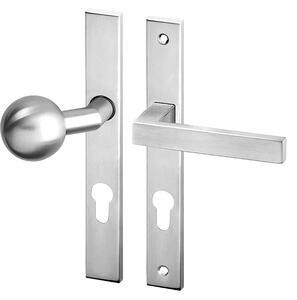 Dveřní kování ACT Koln UŠ (NEREZ), klika-klika, Otvor pro obyčejný klíč BB, AC-T Nerez, 72 mm
