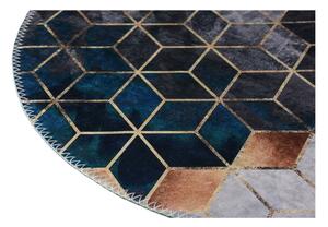 Pratelný koberec v bílo-petrolejové barvě 60x100 cm – Vitaus
