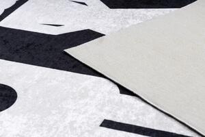 Dywany Łuszczów Kusový koberec Bambino 2104 Game Over black ROZMĚR: 80x150