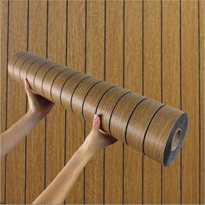 Samolepící lamely na zeď TPW0508979, cena za kus, rozměr 280 cm x 60 cm, tmavě hnědé, IMPOL TRADE